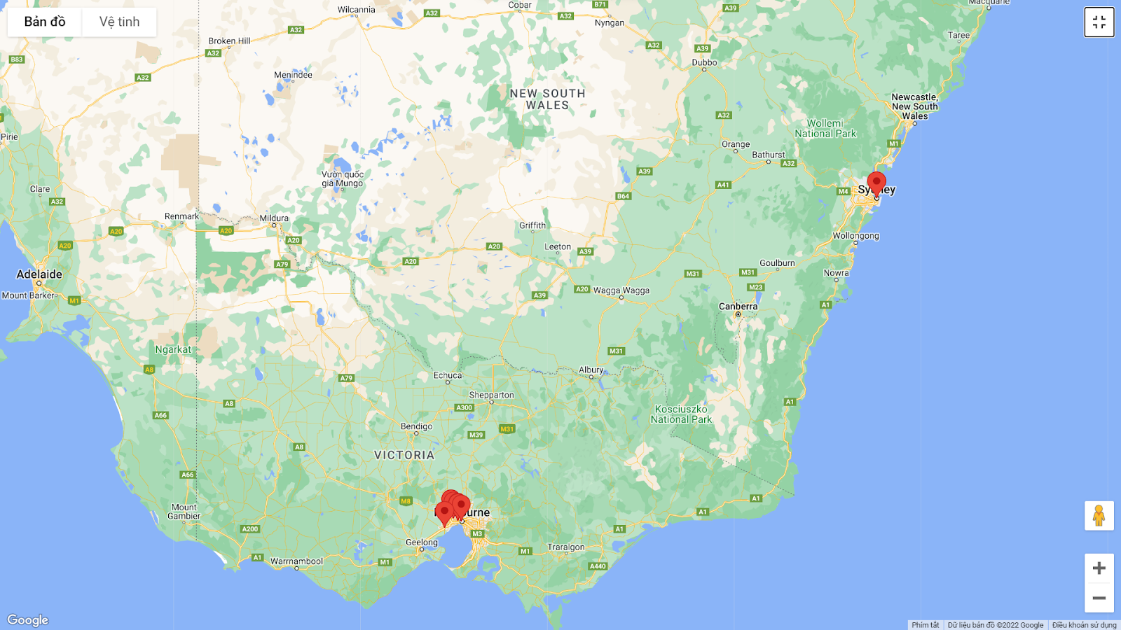 Cơ sở, học xá của trường đại học Victoria